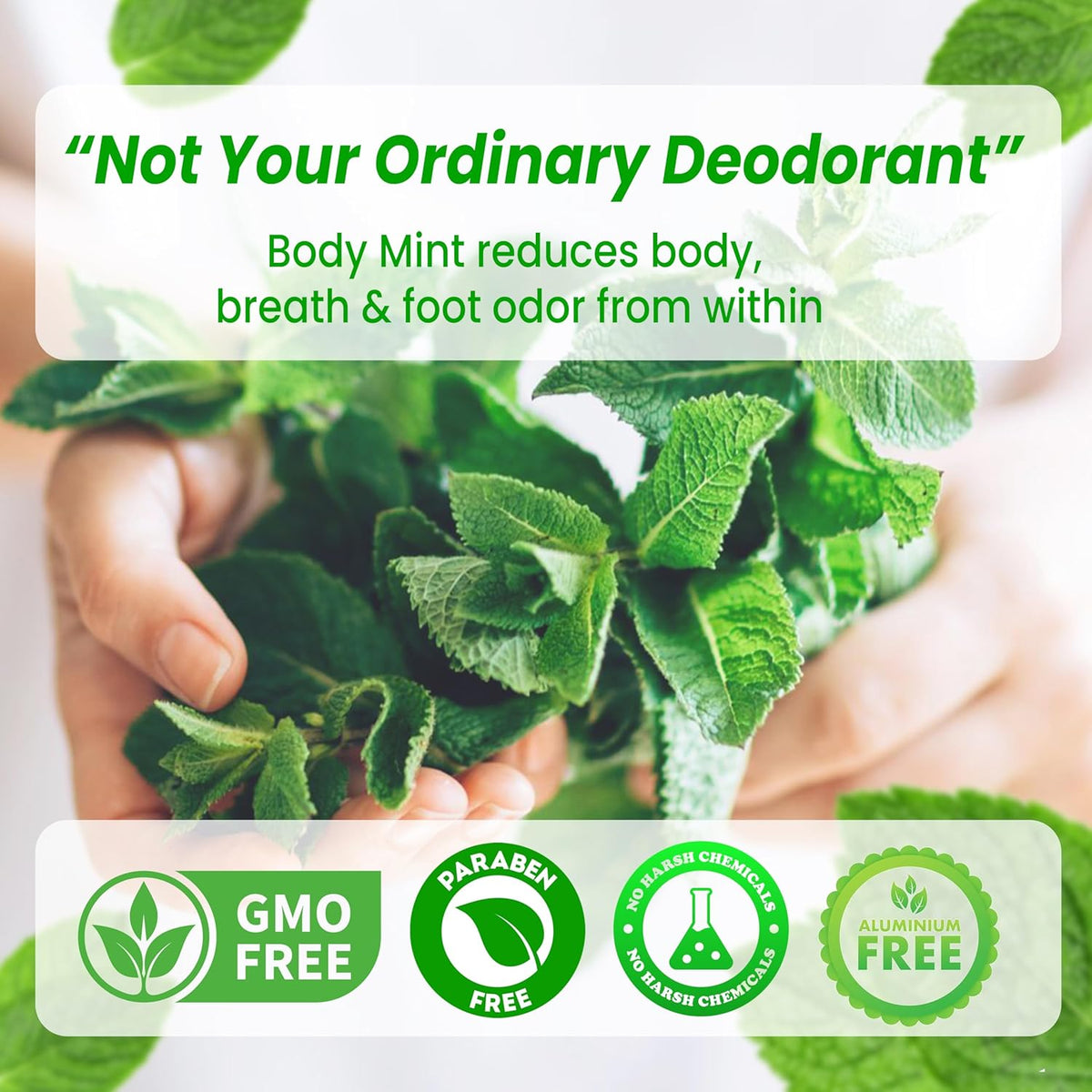 Body Mint Original - Chlorophyll Deodorising Supplement for Full Body Freshness (50 Tablets) - görsel 6