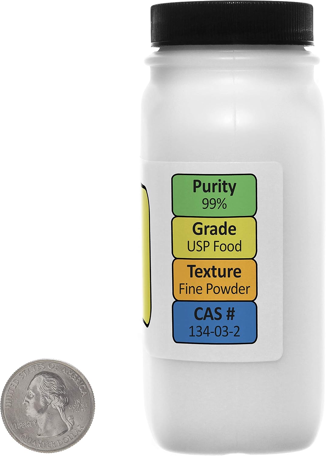 Sodium Ascorbate [C6H7NaO6] 99% Pharmaceutical Grade Powder 227 g in a Bottle - görsel 2