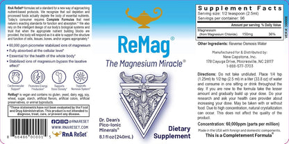 RnA ReSet - Total Body Reset, Dietary Supplement Protocol, Magnesium, Electrolytes, Vitamin B, Vanilla Protein Powder