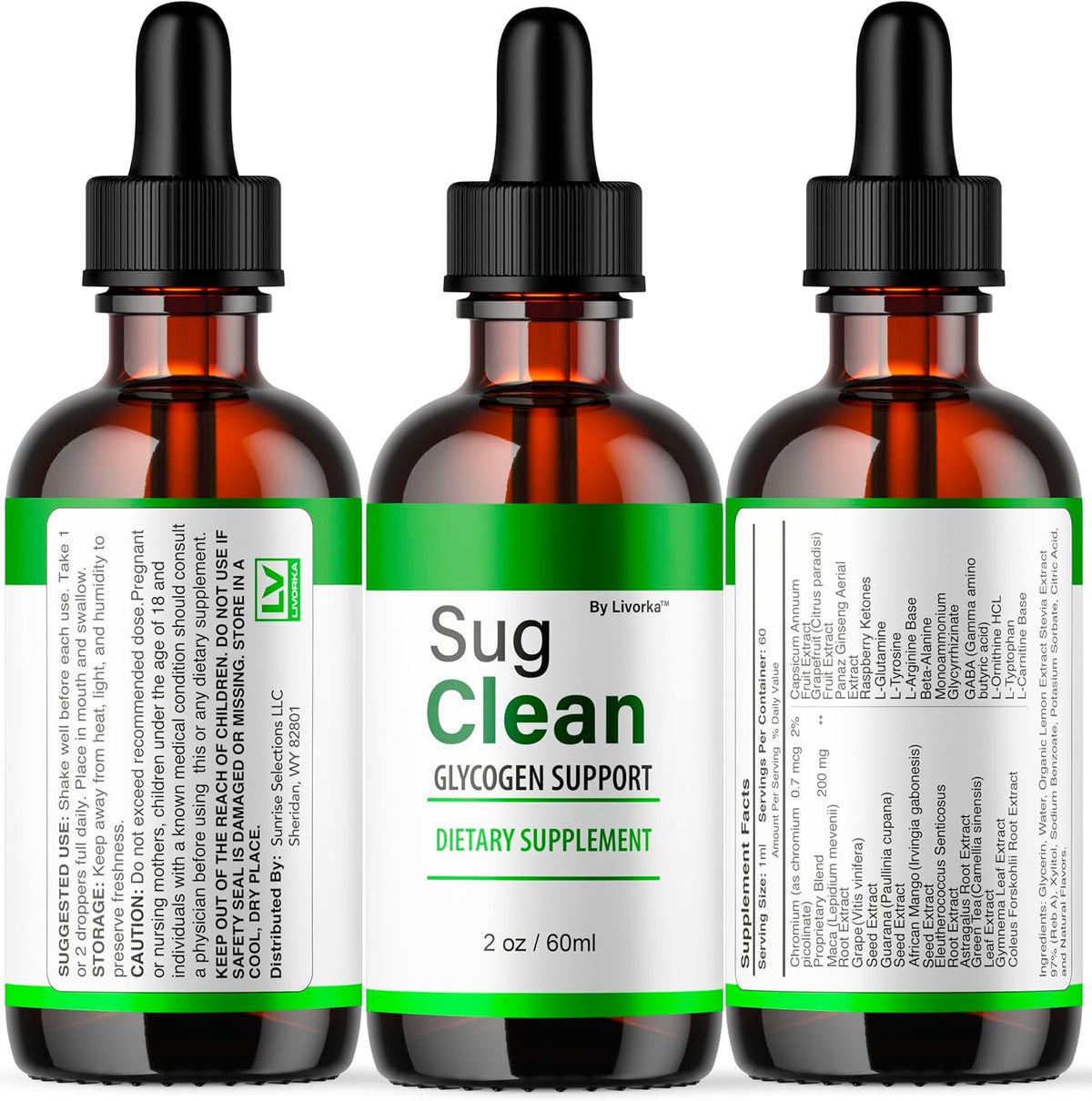 Sug Clean Drops - Premium All-Natural Food Supplement, 5 Bottles - görsel 8