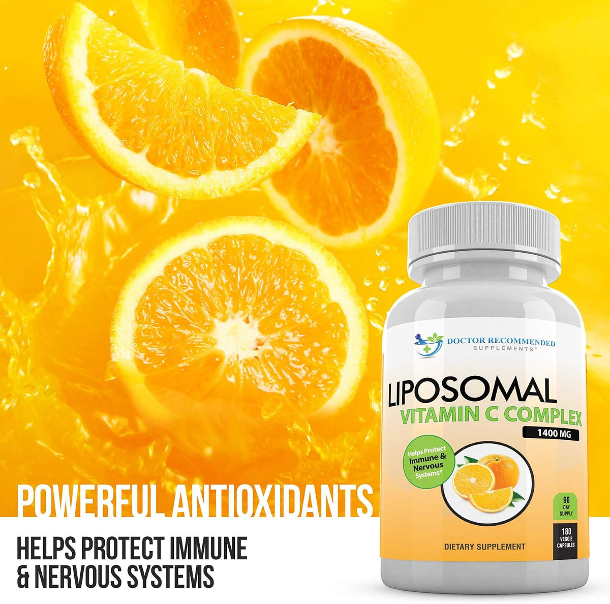 Liposomal Vitamin C 1400mg Per Serving - 180 Vegetable Capsules - görsel 4