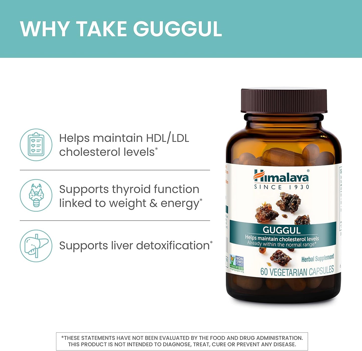 Himalaya Guggul Extract - 720 mg - 60 Capsules (2-Pack) - görsel 3