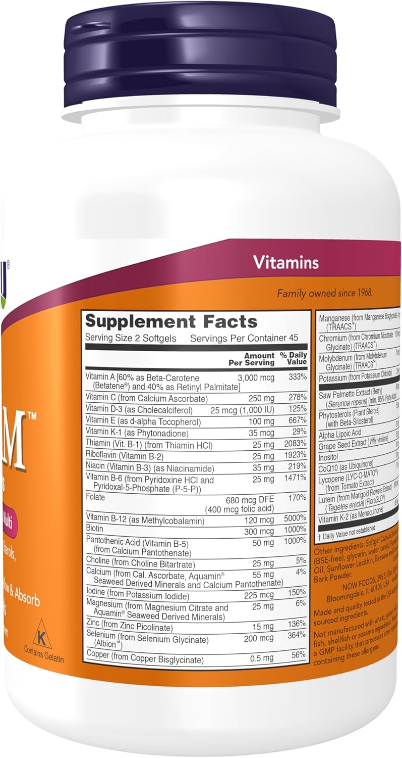 NOW Adam Men's Multiple Vitamin - görsel 2