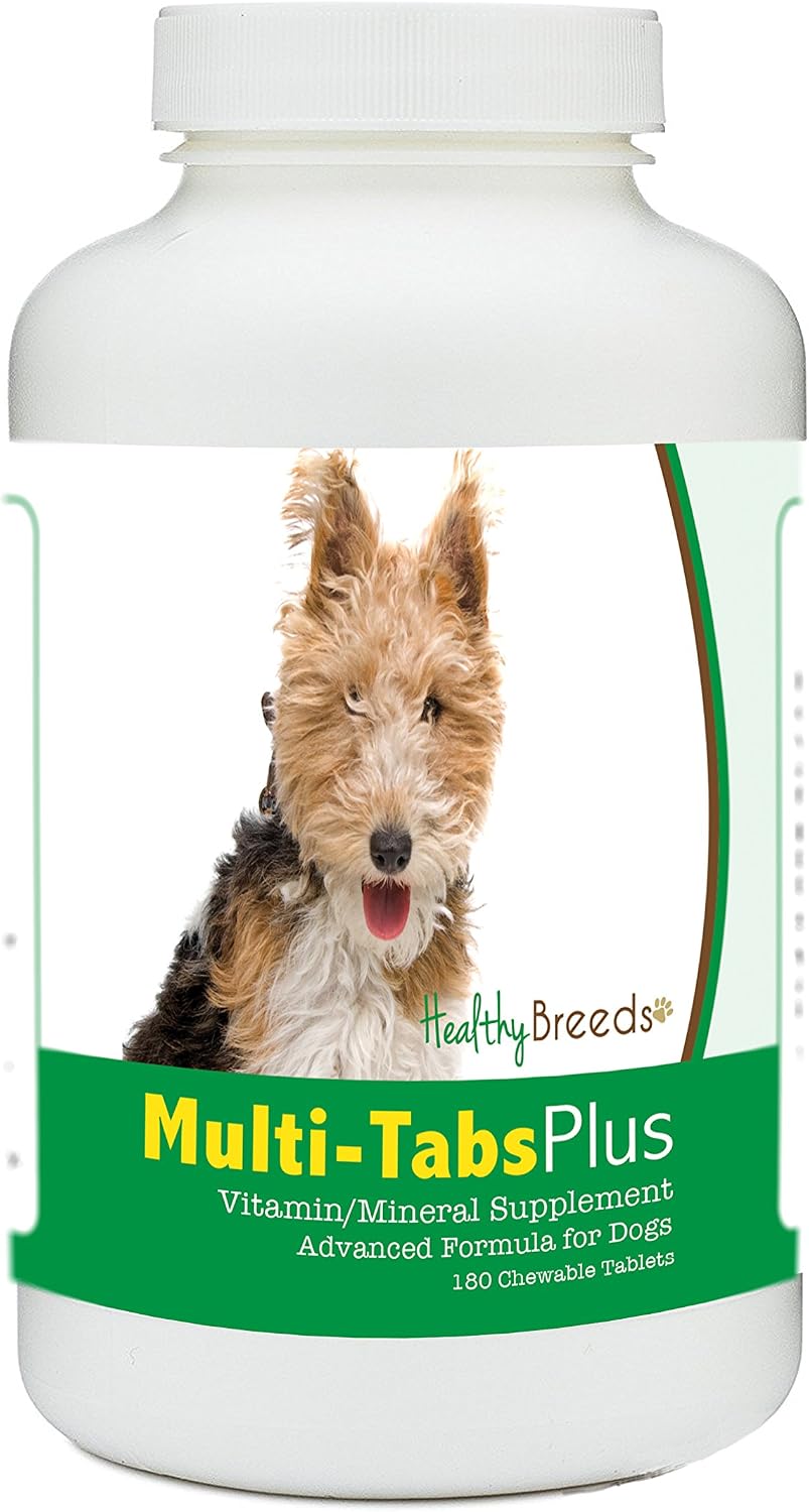 Healthy Breeds Wire Fox Terrier Multi-Tabs Plus Chewable Tablets - 180 Count - görsel 1