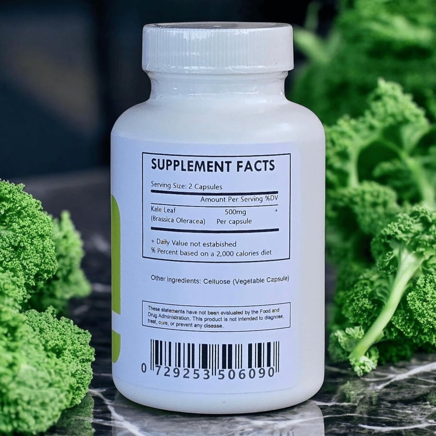 Organic Kale Leaf Powder Capsules 500mg – 30 - görsel 2