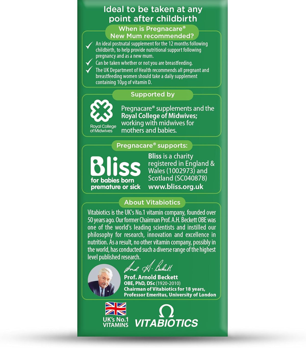 Vitabiotics Pregnacare New Mum Postnatal Vitamins - 56 Tablets - görsel 5