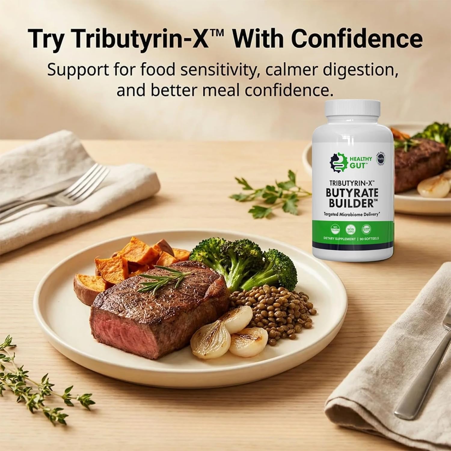 Healthy Gut Tributyrin-X – Butyrate Supplement for Gut Health, 90 Softgels - görsel 8