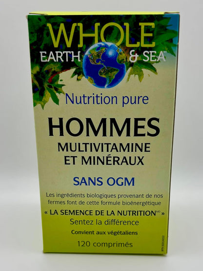 Natural Factors Whole Earth & Sea Men's Multivitamin and Mineral – 120 Tablets