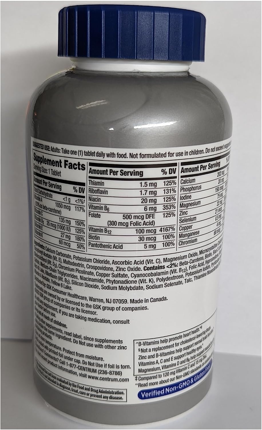 Centrum Silver Men 50+ Multivitamin, 275 Tablets - görsel 3