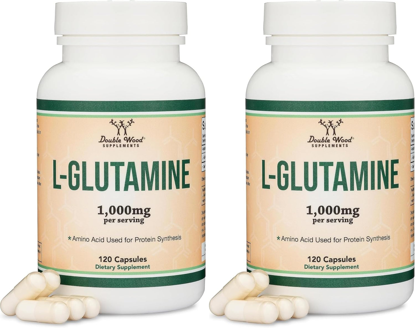 L-Glutamine Capsules (1000mg, 120 Capsules) – Double Wood Supplements - görsel 6