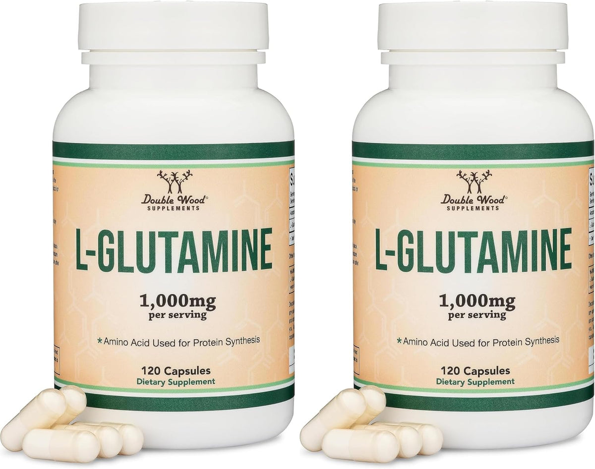 L-Glutamine Capsules (1000mg, 120 Capsules) – Double Wood Supplements - görsel 6