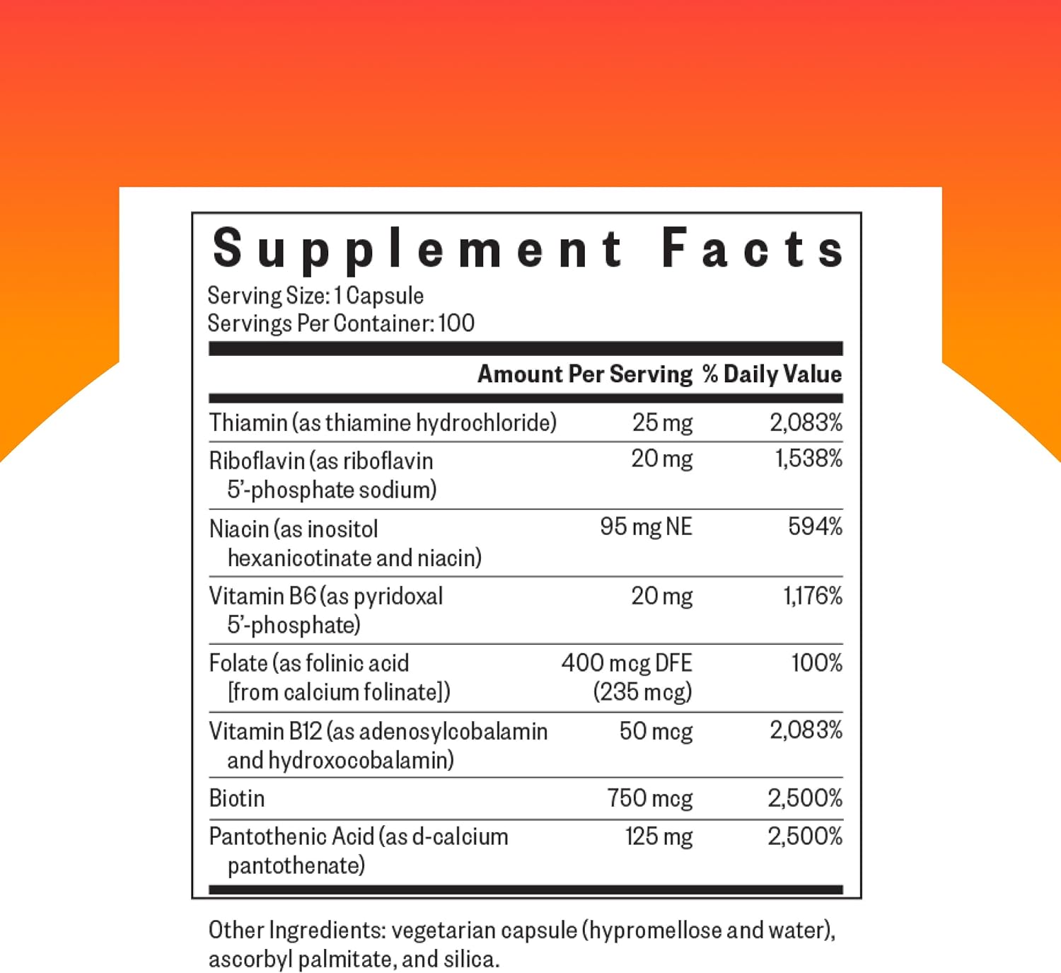 Seeking Health B Complex MF - Vitamin B Complex with Folate, Niacin, & Folinic Acid - Support Energy & Immune System Health with B Vitamins - 100 Capsules - görsel 2