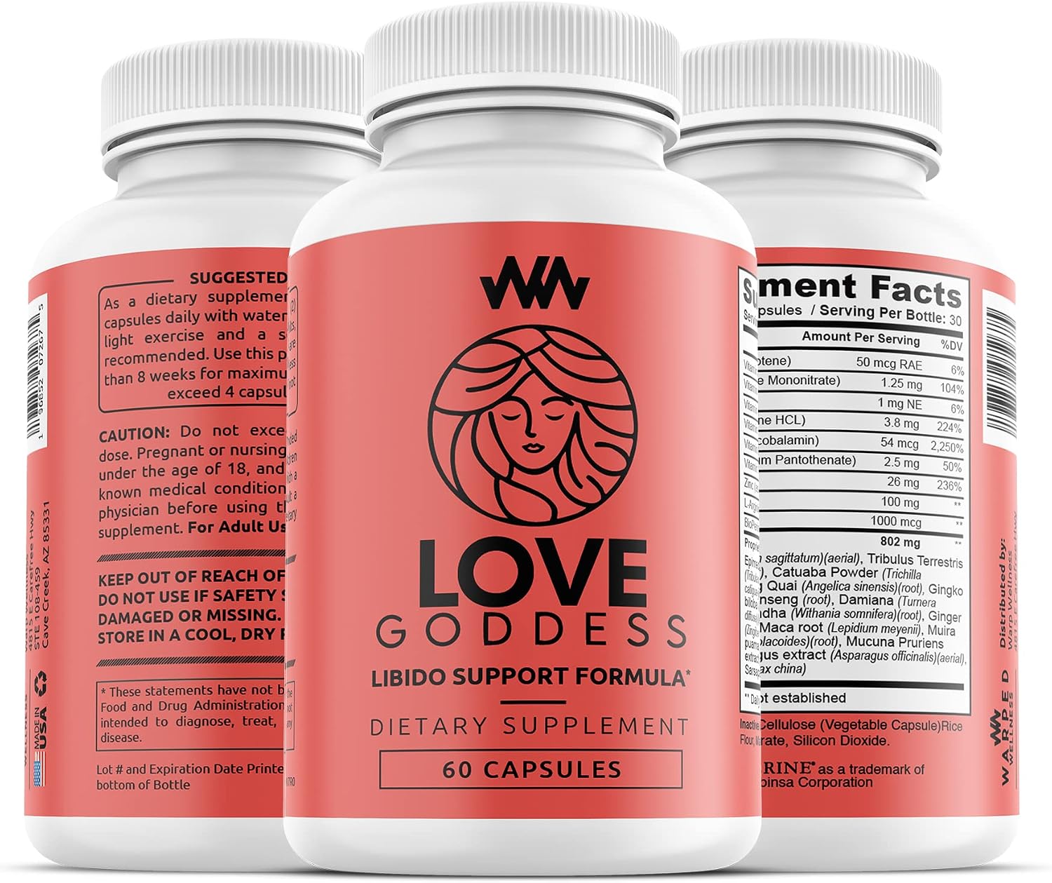 Love Goddess Women's Libido Support Supplement with Miura Puama - görsel 4