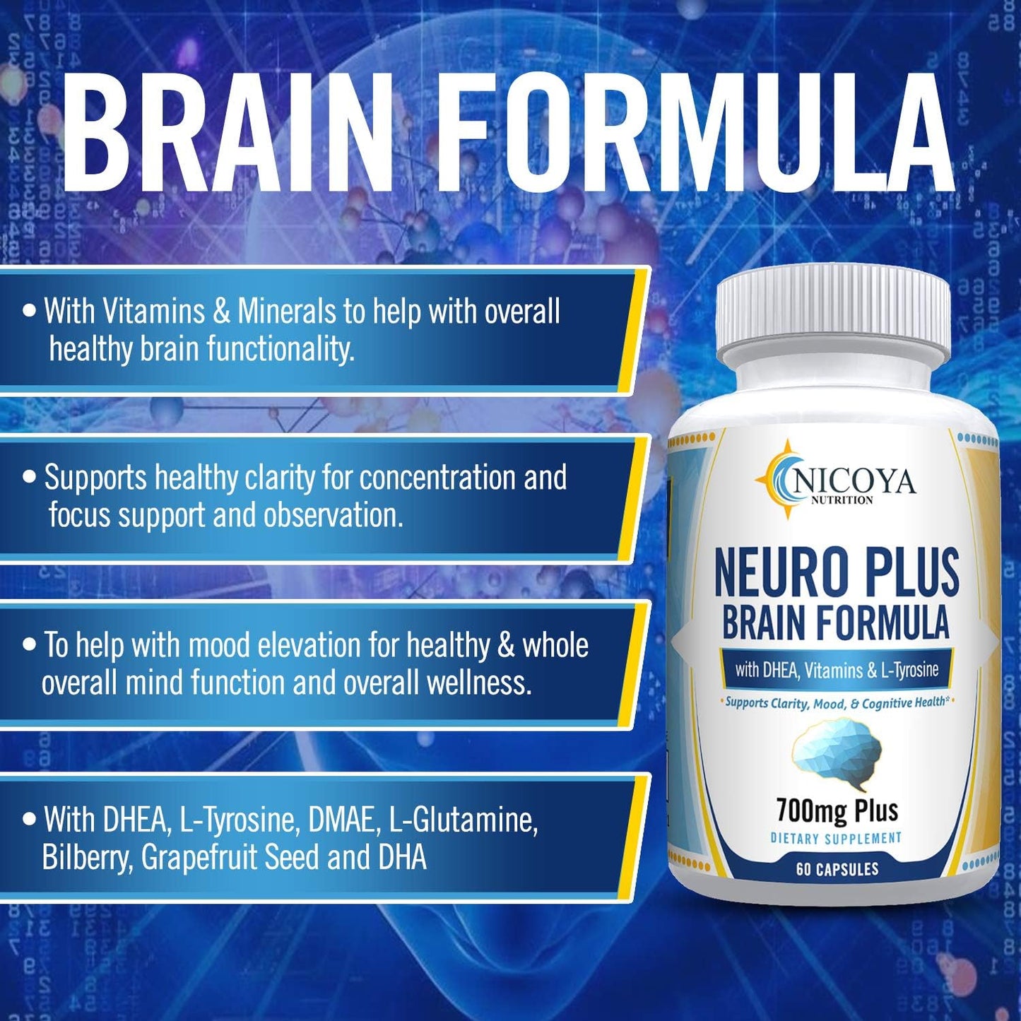 Neuro Plus Brain-Boosting & Focus Vitamin Supplement - görsel 2