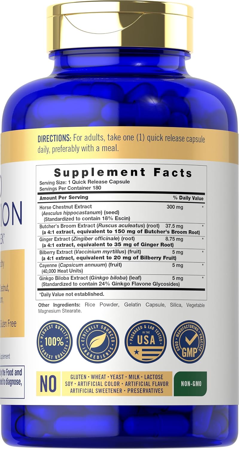 Carlyle Blood Circulation Supplement – 180 Capsules - görsel 2