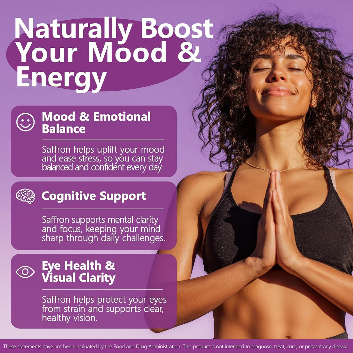 HyberVive Saffron Supplements 88.5mg - 90 Vegan Capsules - görsel 4