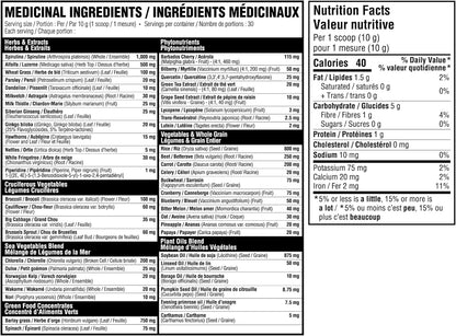 Believe Supplements Superfoods+Greens - Superfood Blend with 50+ Fruits & Veggies, Citrus Blast, 30 Servings