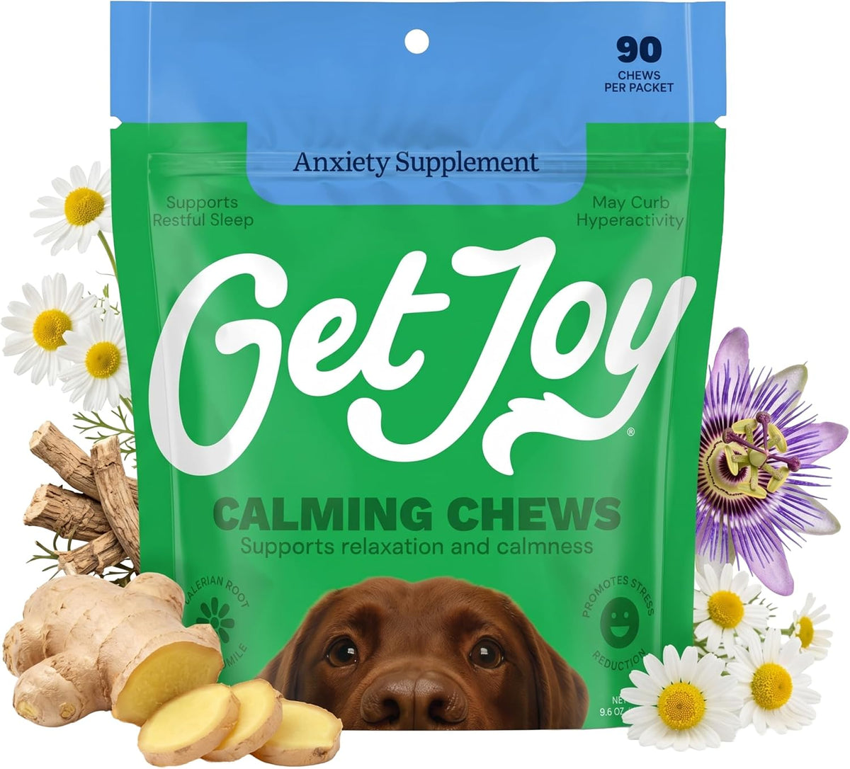 Get Joy Digestion Chews - Gut Health Supplement for Dogs with Prebiotics, Probiotics & Postbiotics, 90 Soft Chews - görsel 9