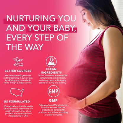 PLANT.O NUTRITION Prenatal Gummies for Women with DHA, Folate, Vitamin B C D – Delicious Multivitamin Blend for Foetal and Neural Support, Bones, Energy & Immunity During Pregnancy