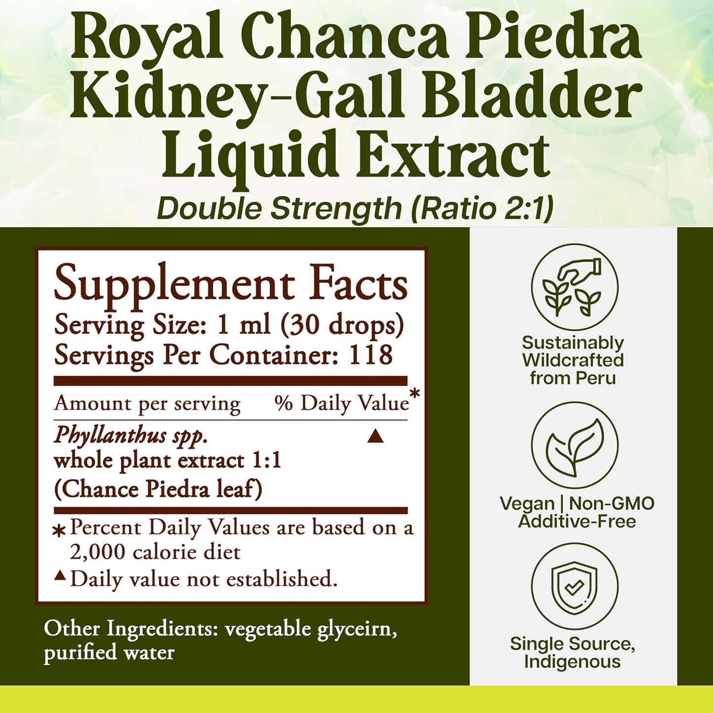 Whole World Botanicals Royal Chanca Piedra – Kidney & Bladder Support – Liquid Extract 4 oz (118 ml) - görsel 3
