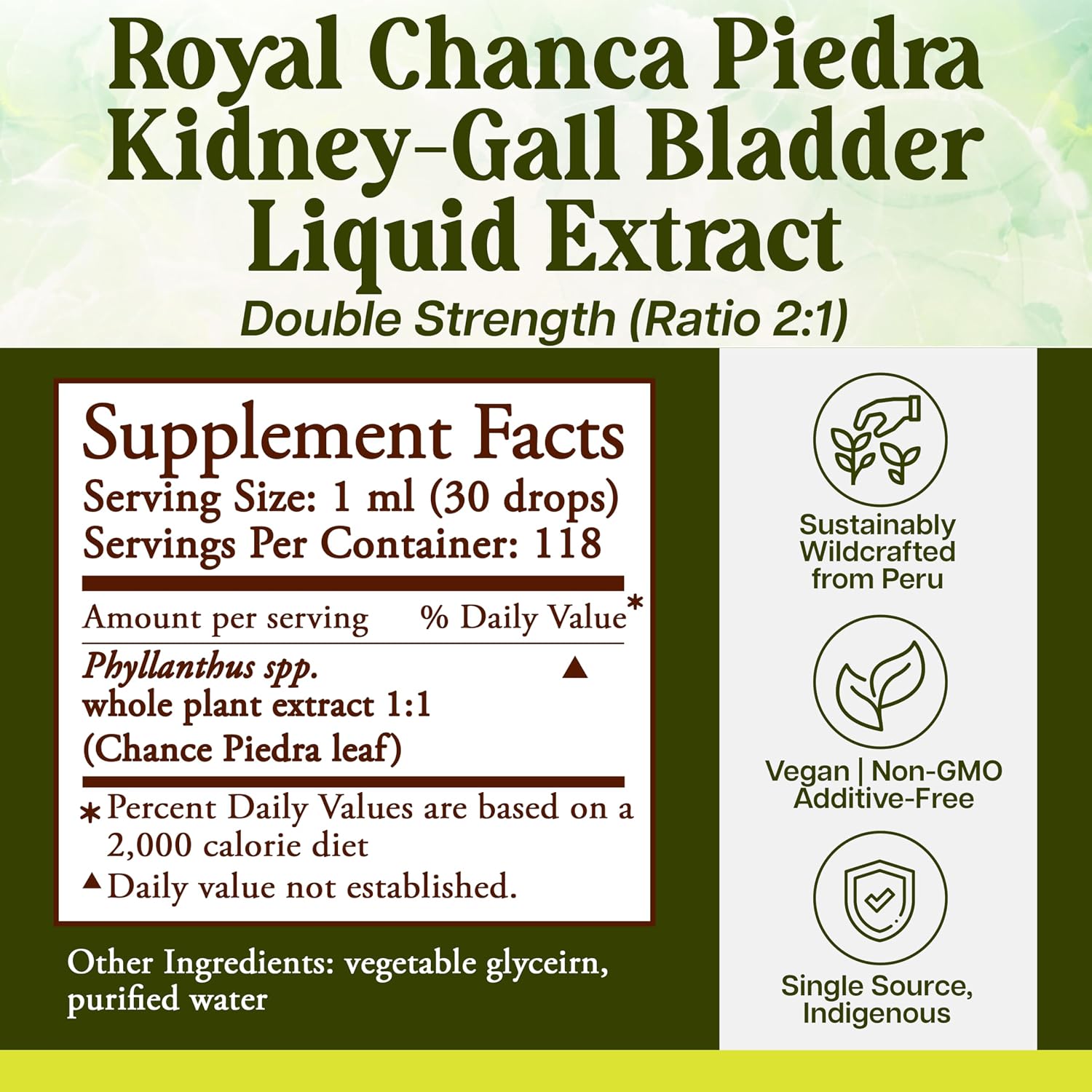 Whole World Botanicals Royal Chanca Piedra – Kidney & Bladder Support – Liquid Extract 4 oz (118 ml) - görsel 3