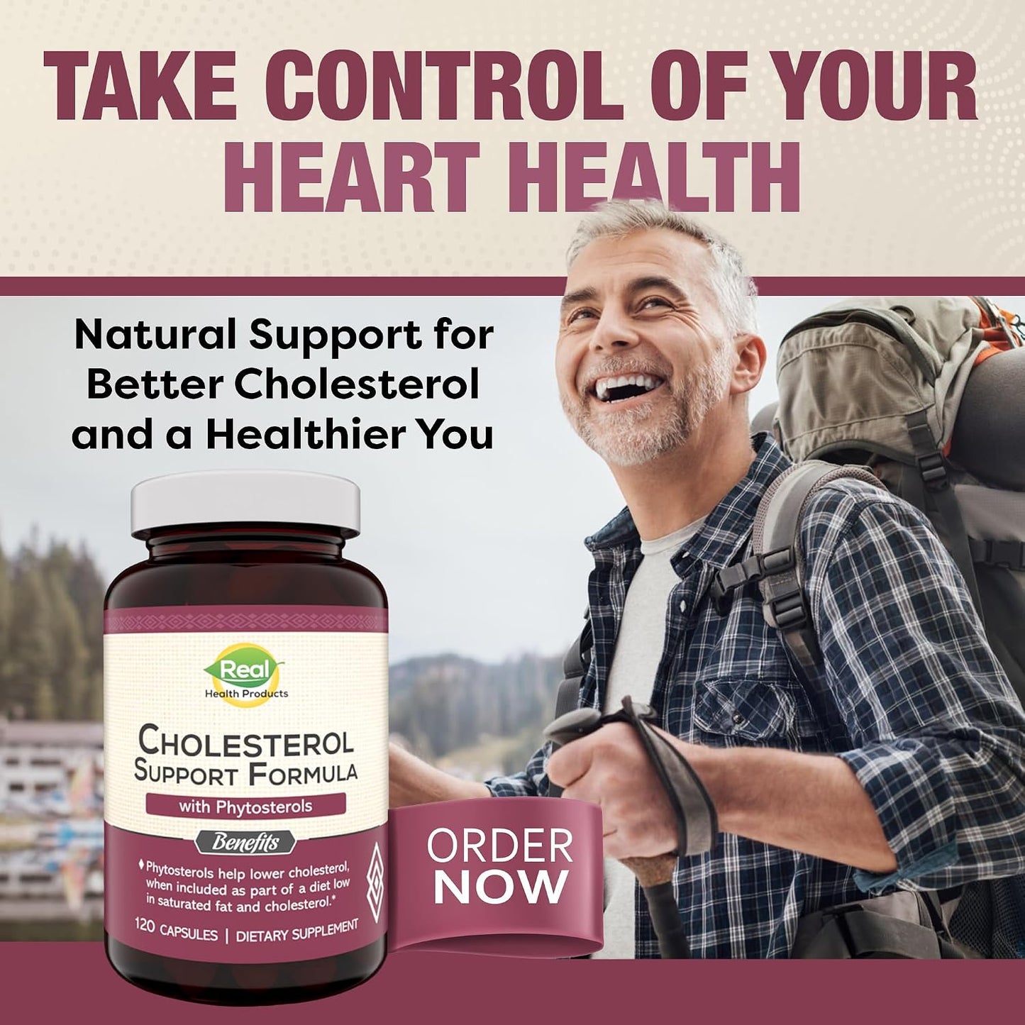Advanced Cholesterol Health Complex with Plant Sterols - Heart Health Supplement for Men & Women, 120 Capsules - görsel 7