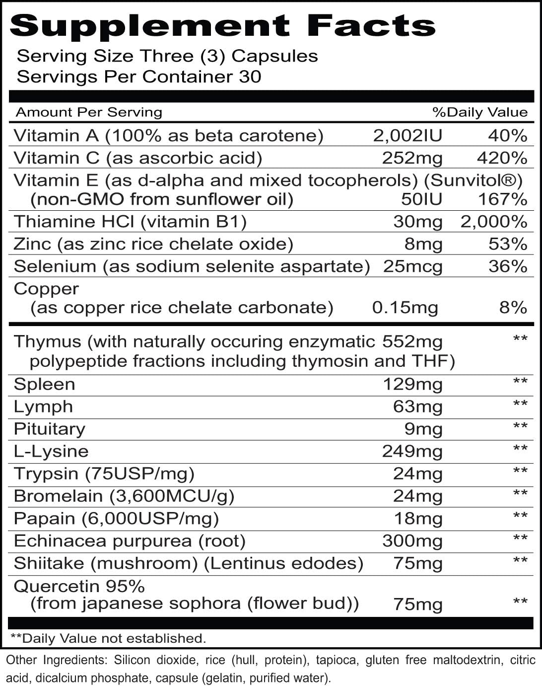Priority One Vitamins Immuno Caps 90 Capsules - görsel 2