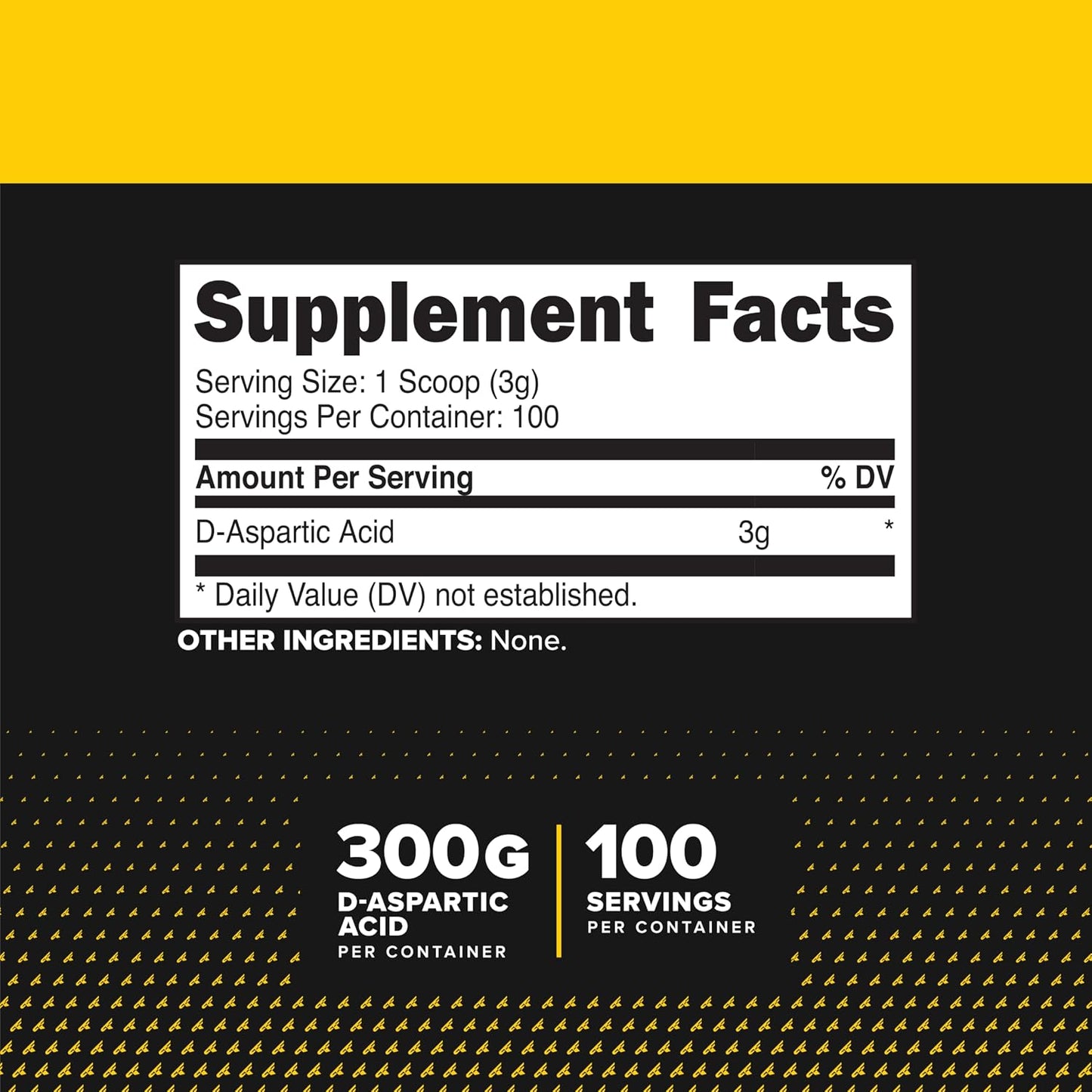Primaforce D-Aspartic Acid - 300g (100 Servings), Unflavoured, Vegetarian, Non-GM - görsel 2