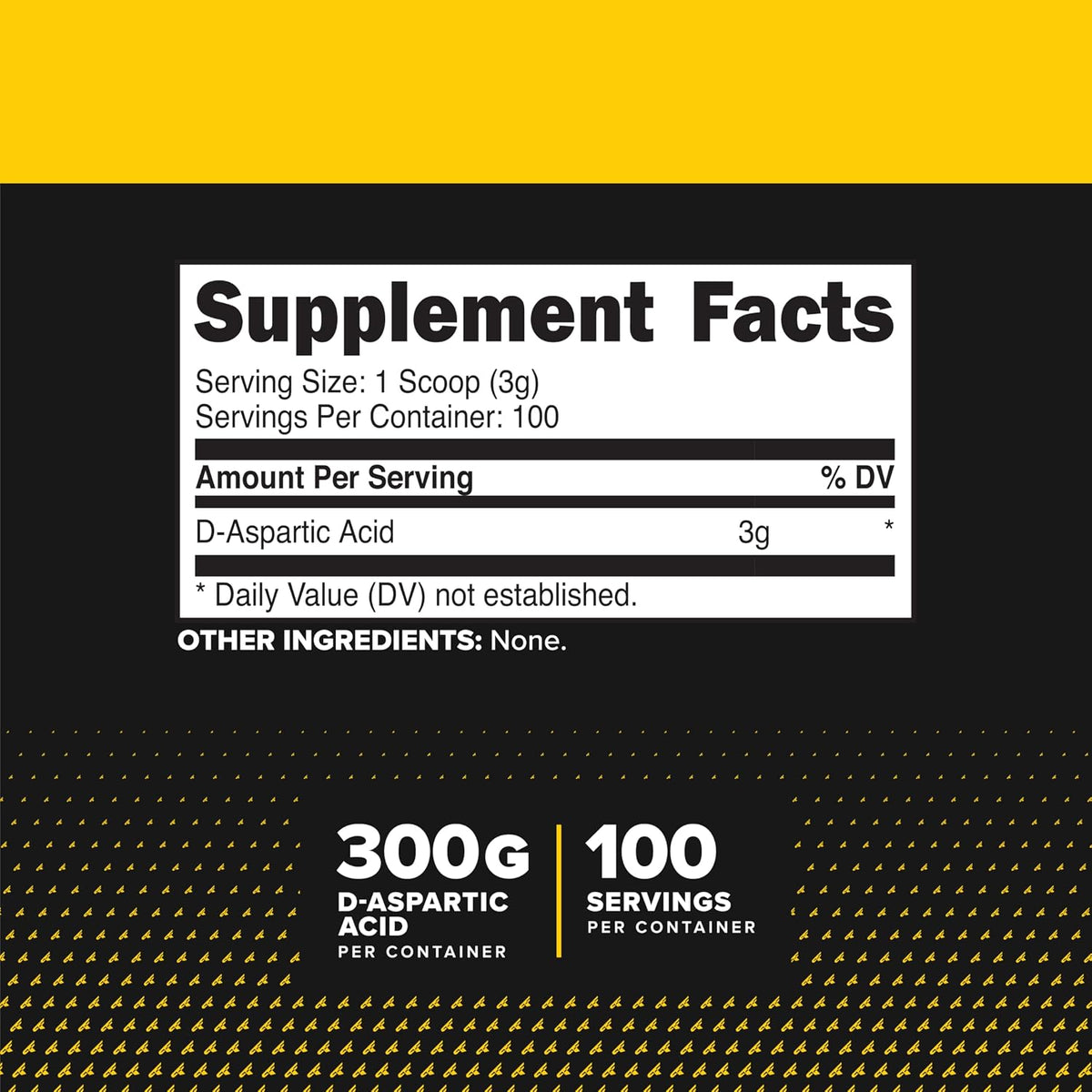 Primaforce D-Aspartic Acid - 300g (100 Servings), Unflavoured, Vegetarian, Non-GM - görsel 2
