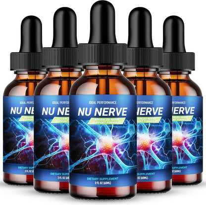 Nu Nerve Drops – Liquid Supplement for Nerve Health Support (Pack of 5)