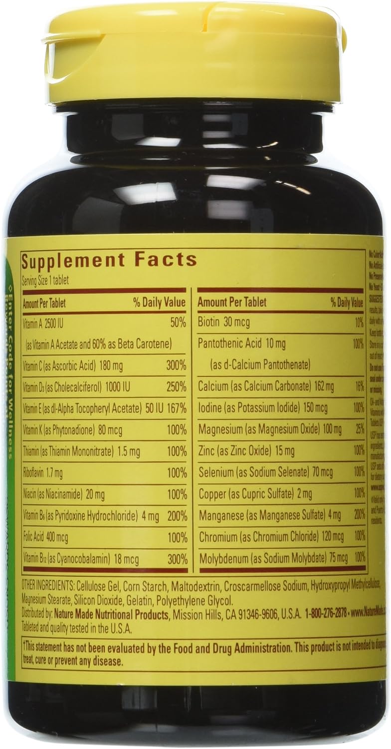 Nature Made Multivitamin For Him - Daily Men's Multivitamin, 270 Tablets (3-Pack) - görsel 2