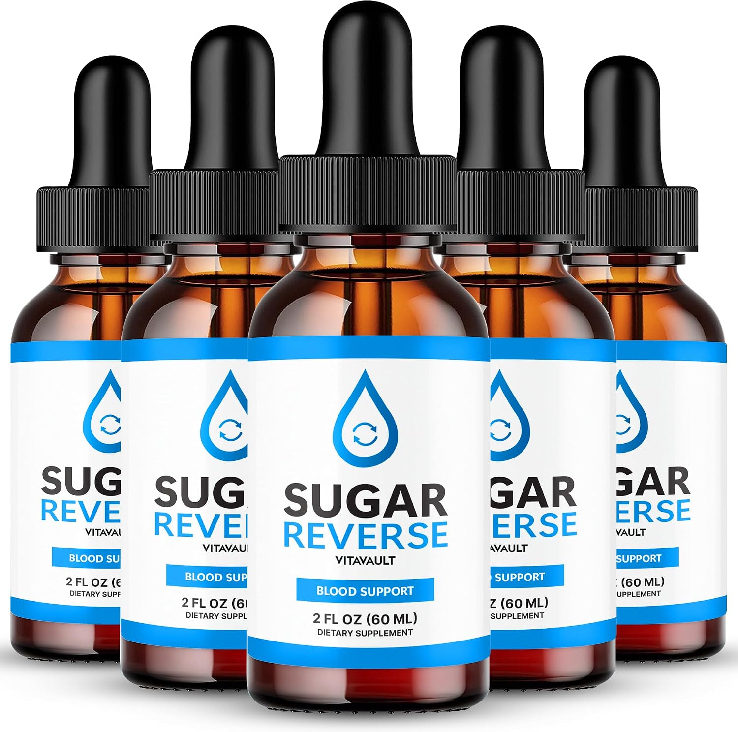 Sugar Reverse Drops - Liquid Vitamin Supplement (5 Pack) - görsel 1