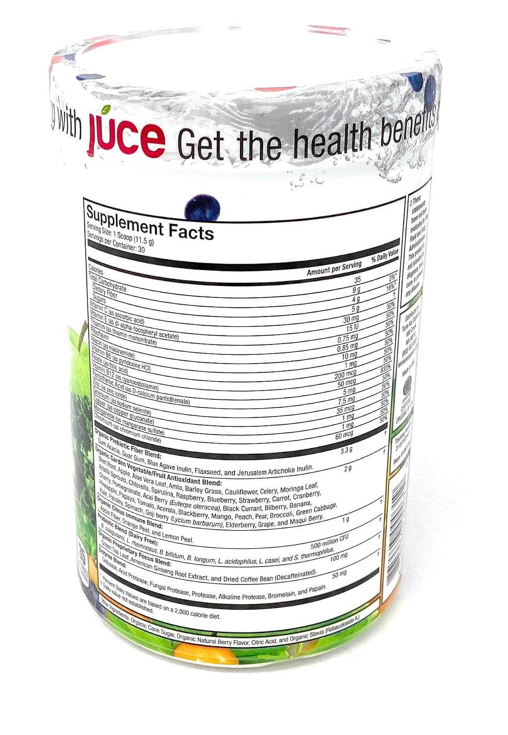 Terra Kai Organics Juce Super Fruit and Veggie Blend Drink, 346 g - Garden Berry - görsel 2