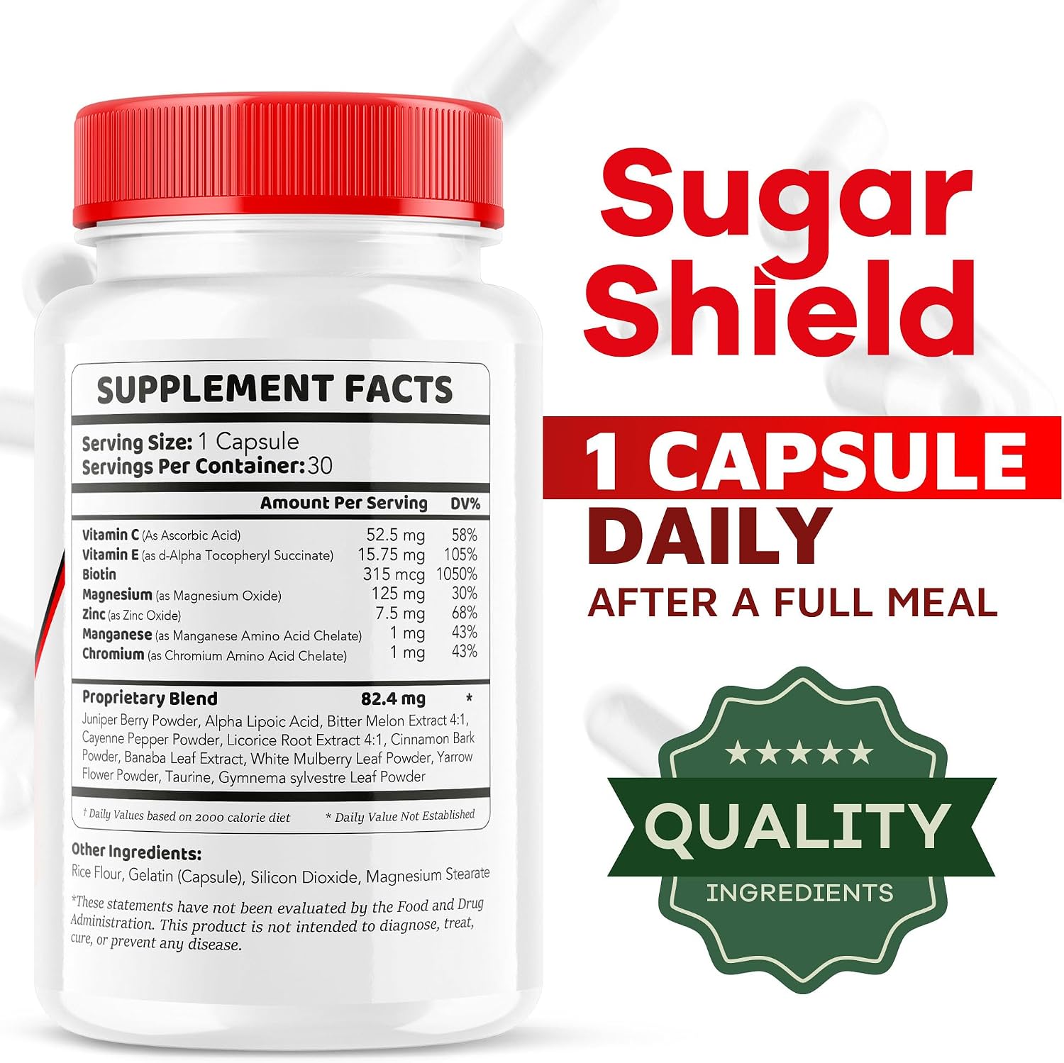 (2 Pack) Sugar Shield, Sugar Shield Blood Support, Sugar Shield Tablets, Sugar Shield Capsules, Sugar Shield Natural Formula, SugarShield, Sugar Shield Advanced Formula, Sugar Shield Reviews, 60 Capsules - görsel 3