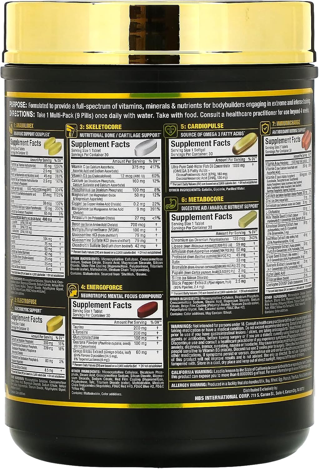 ALLMAX VITASTACK Pill Pack (30 Multi-Packs) - görsel 2