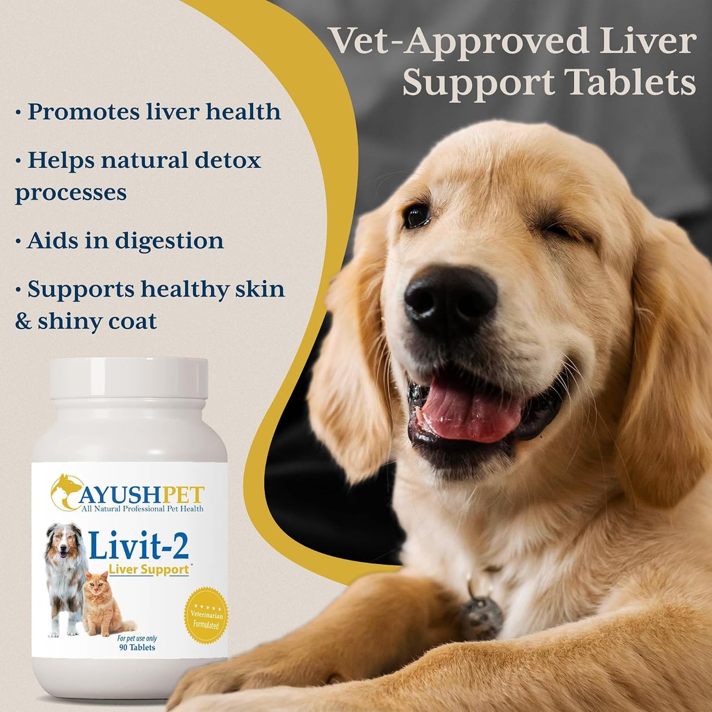 Ayush Pet Livit-2 Dog Liver Support Supplement - 90 Doses - görsel 2