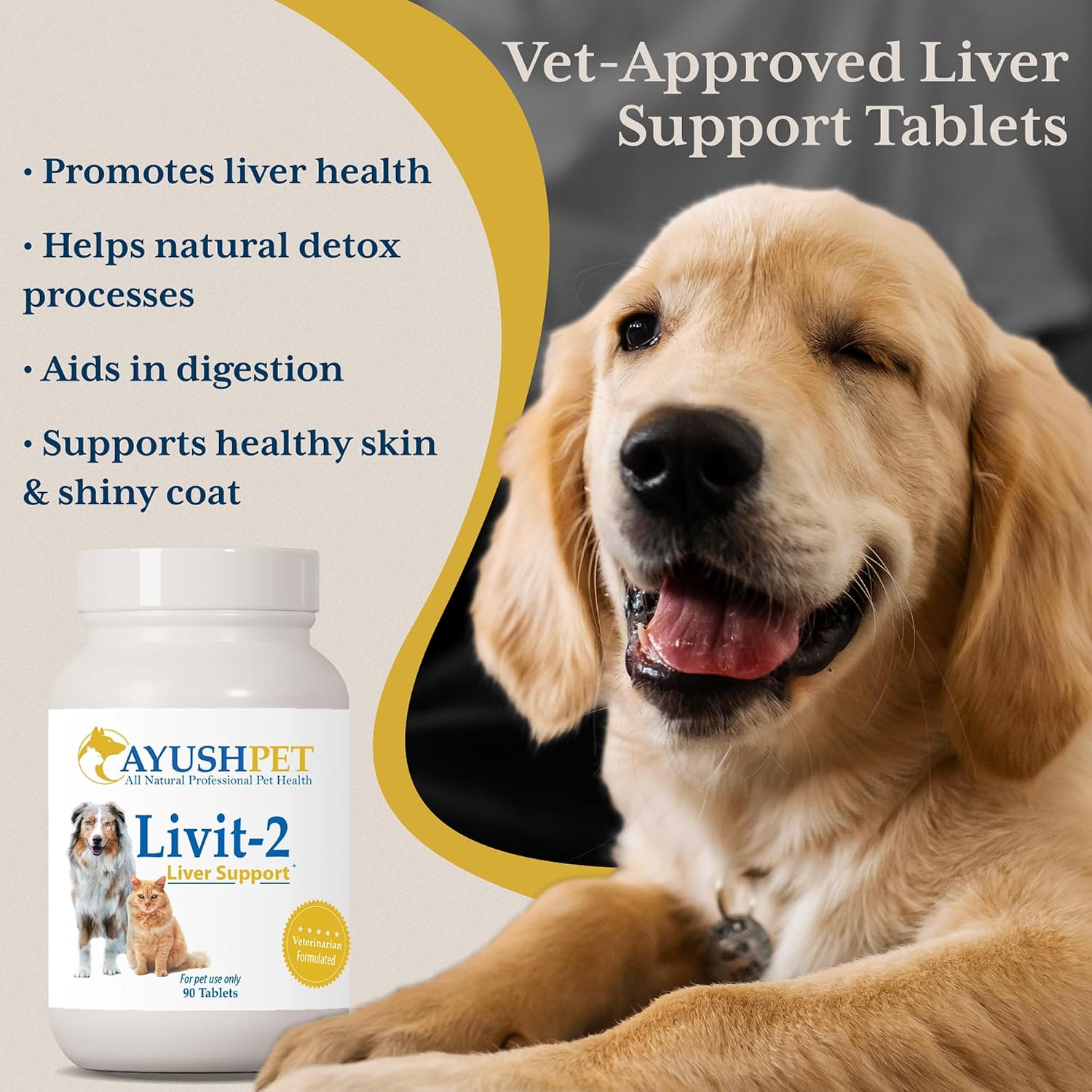 Ayush Pet Livit-2 Dog Liver Support Supplement - 90 Doses - görsel 2