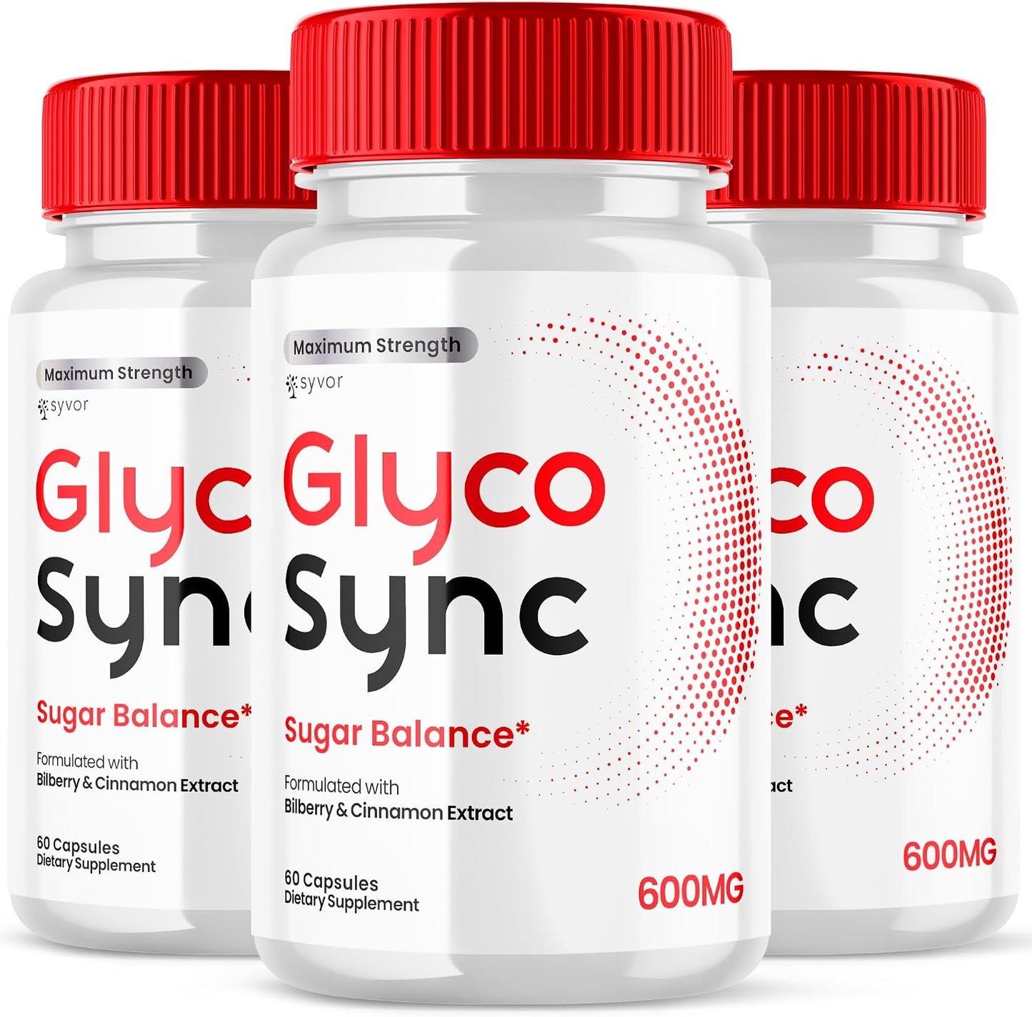 Glyco Sync Capsules (3 Pack) – Official Glyco Sync Balance Capsules with All-Natural Ingredients, Advanced Formula for Joint Health and Wellness Support, 180 Capsules - görsel 1