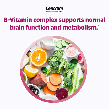 Centrum Complete Multivitamin Supplement + Hot Flush Support Menopause Support Tablets, 30 Tablets