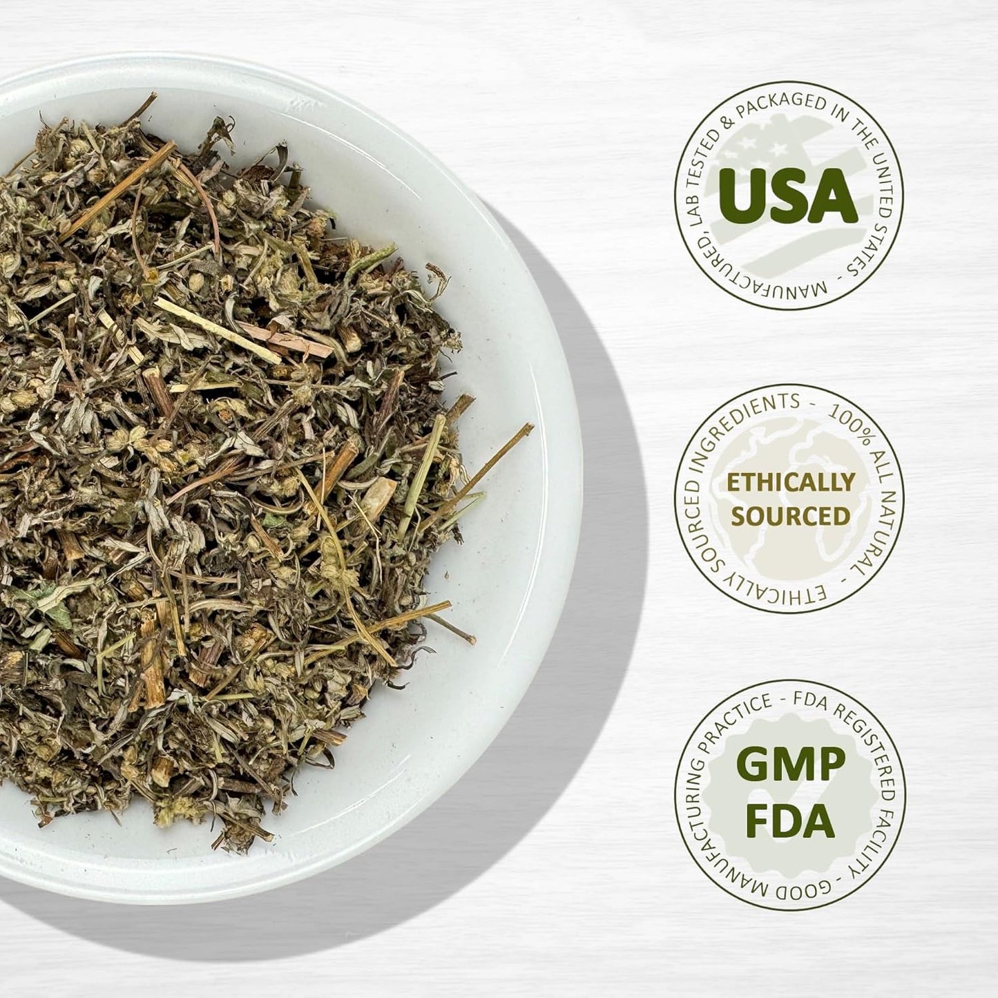 Evergreen Herbs Mugwort Herb, Estafiate (Mugwort) 227 g - Resealable Stand Up Pouch - görsel 4