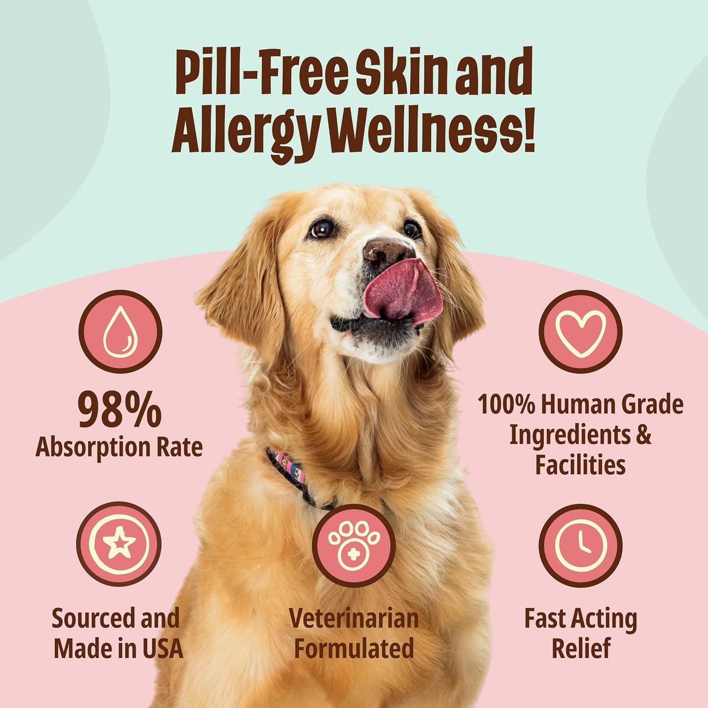 Licks Skin & Allergy Support - Allergy Gel for Dogs - Omega 3 Fish Oil, Turmeric & Vitamin C - Fish Flavour - 10 Sachets - görsel 4