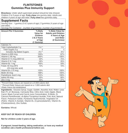 Flintstones Gummies Kids Multivitamin with Immune Support, 150 Gummies