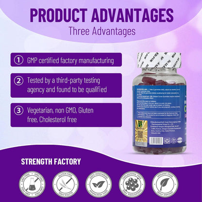 Wins Town BBL Breast Curve Gummies, 60 Count | Butt & Breast Enhancement Food Supplement