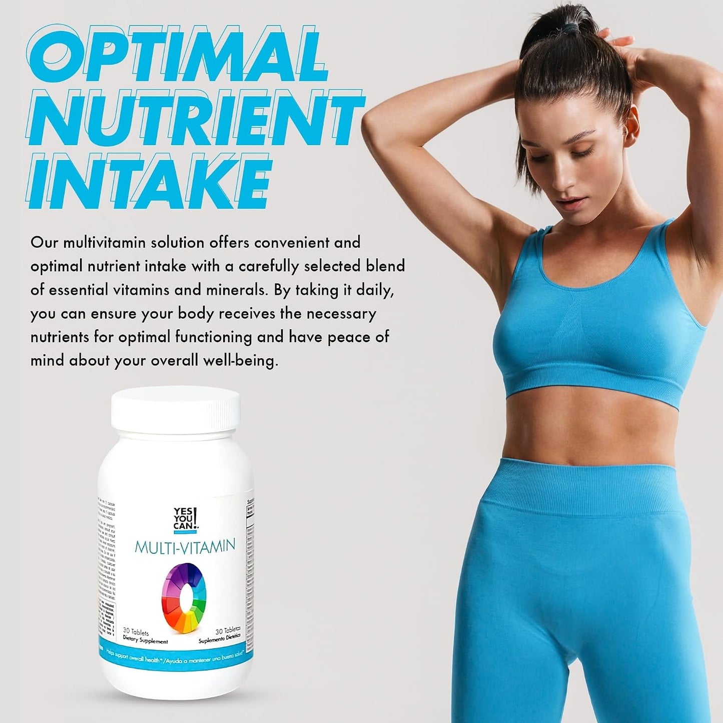 Yes You Can! Daily Multivitamin for Men and Women – 30 Tablets - görsel 4