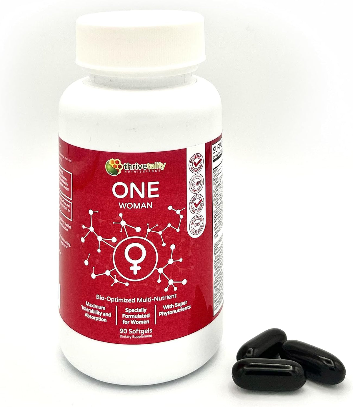 ONE Woman Bio-Optimised Multi-Nutrient – Women's Multivitamin by Thrivetality - görsel 2