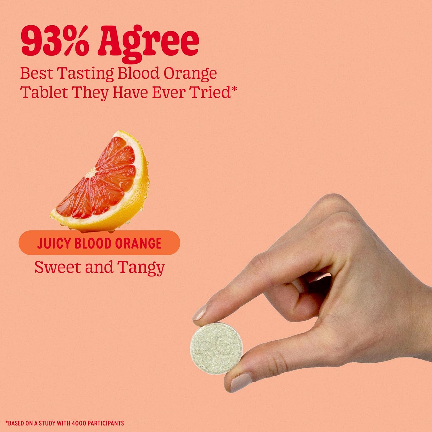 8Greens Supergreens Effervescent Tablets, Blood Orange, 30 Servings - görsel 3