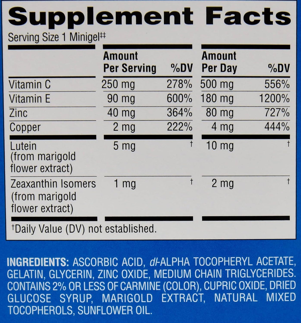 Member's Mark Advanced Eye Health Multivitamin Complex, 210 Mini Softgels - görsel 2