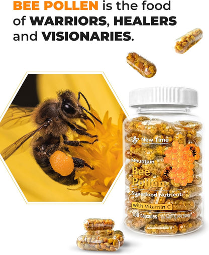 Bee Pollen Capsules – Organic Supplement for Energy and Vitality