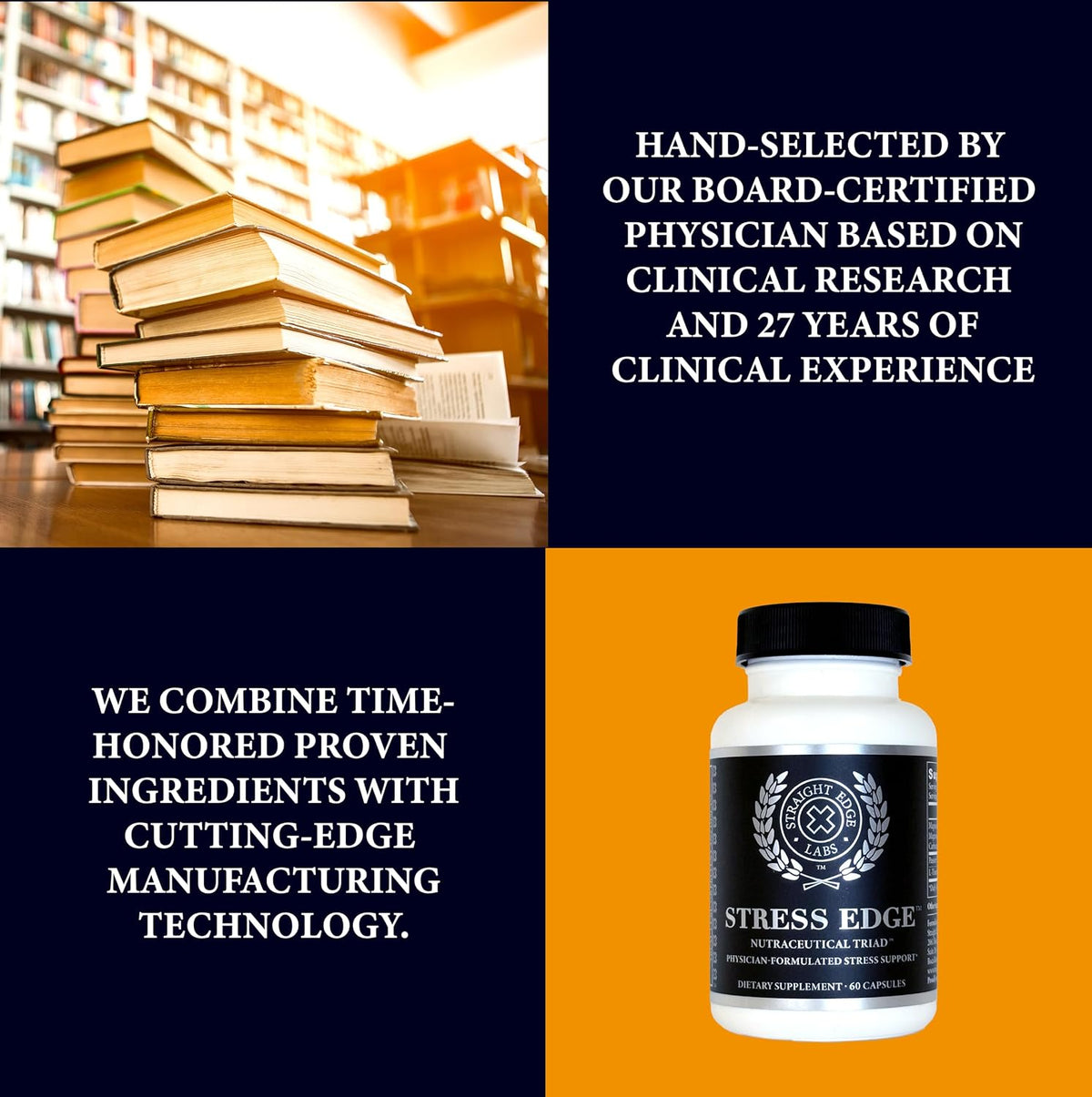 Stress Edge Stress Relief Supplement – Natural Mood Enhancer by Straight Edge Labs - görsel 9