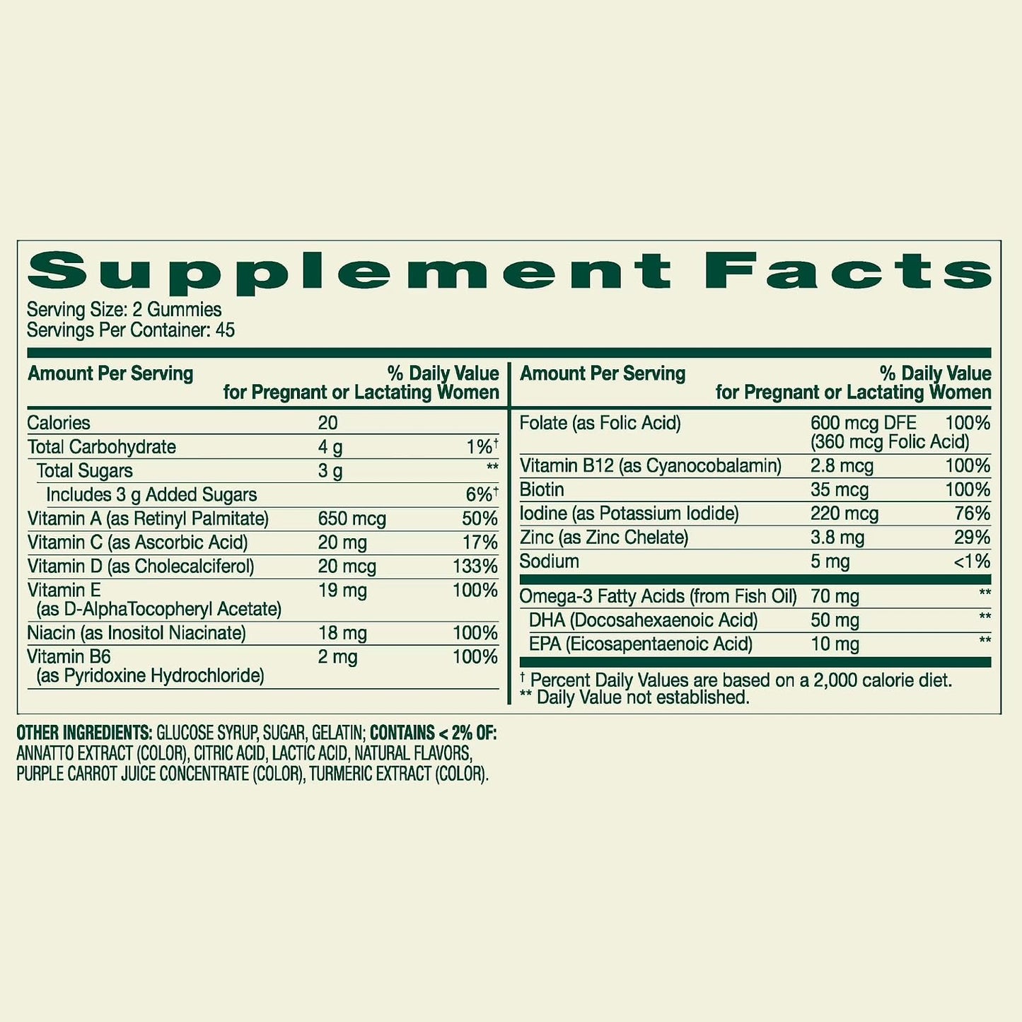 Prenatal Multivitamin Gummies, 90 Gummies with Exclusive Bundle: Vitamins & Minerals A to Z - Better Light&Spring Guide - görsel 2